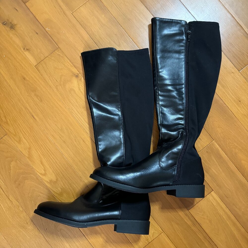 NEW Black MIA Boots Knee High